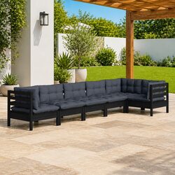Reliable 6-Piece Lounge Set with Cushions