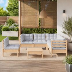 Affordable 6-Piece Outdoor Lounge Set with Comfort