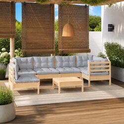 Value and Comfort: 7 Piece Garden Lounge Set