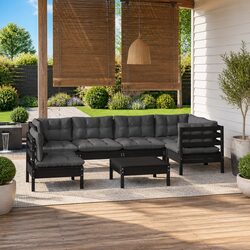 Comfortable 7 Piece Lounge Set for Outdoor Living