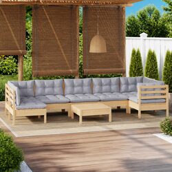 Reliable 8-Piece Garden Lounge Set with Comfort Features