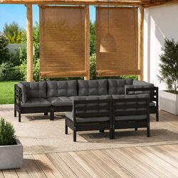 Reliable 7-Piece Garden Lounge Set with Quality Cushions
