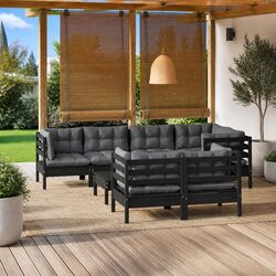 Practical 8 Piece Garden Lounge Set for Comfort
