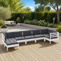 Comfort Meets Value in this 7 Piece Garden Lounge Set