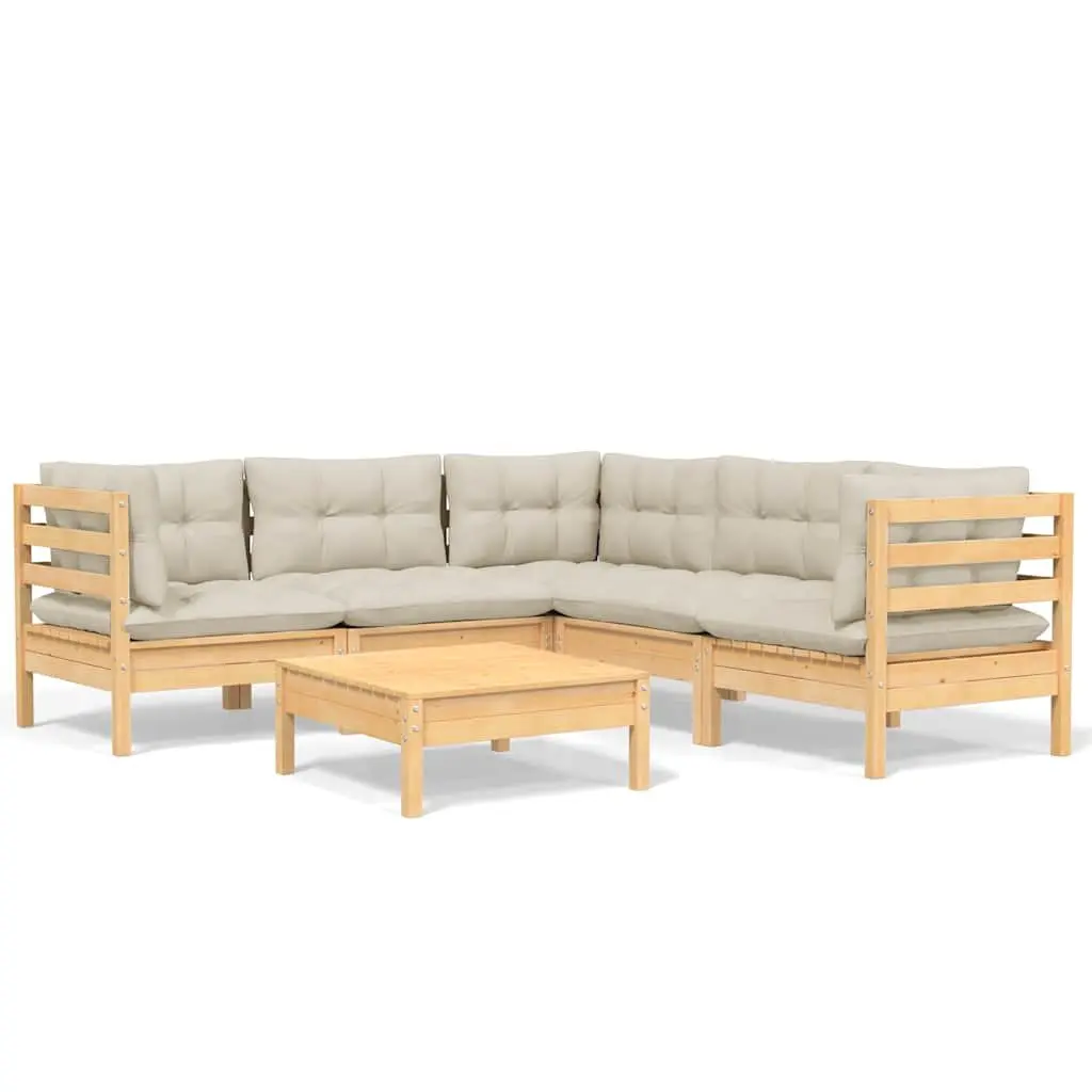 6-Piece Garden Lounge Set for Outdoor Comfort