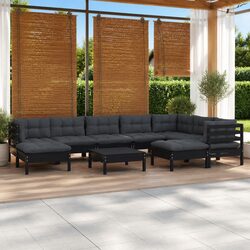 Reliable 10-Piece Outdoor Lounge Set with Comfort