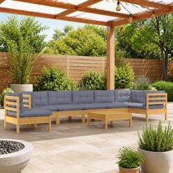 Comfortable 9 Piece Garden Lounge Set for Your Patio