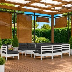 Value-Driven 11-Piece White Pinewood Lounge Set