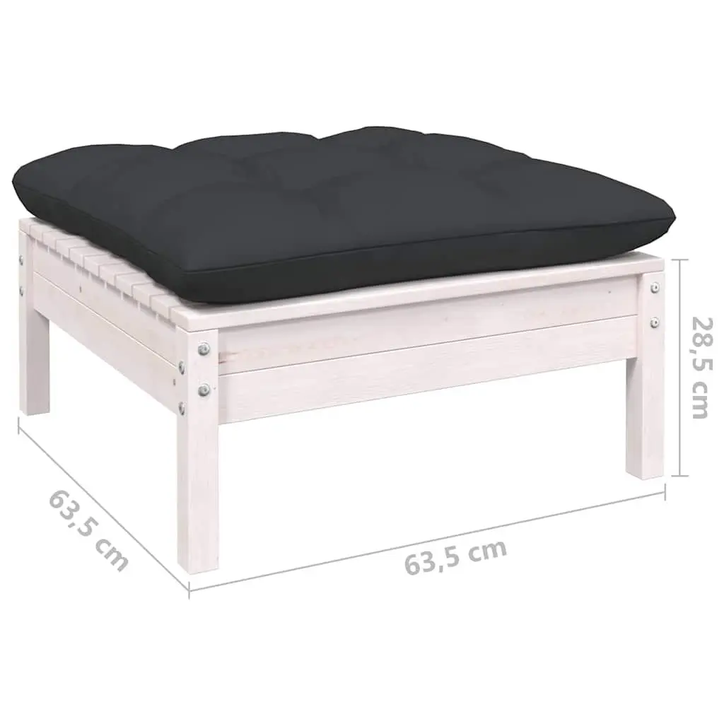 Garden Lounge Set 10 Piece Outdoor Patio Furniture Modular White