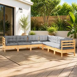 Comfortable 7-Piece Garden Lounge Set with Quality Build