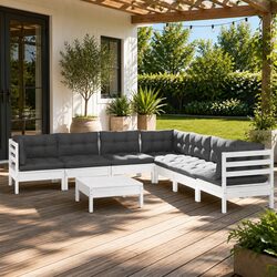 Reliable 8 Piece Lounge Set for Outdoor Enjoyment