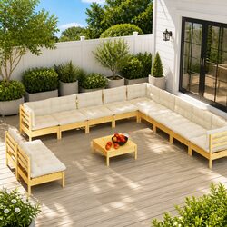 Value-Driven 12-Piece Garden Lounge Set for Comfort