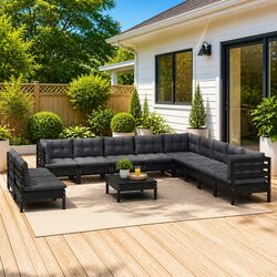 Comfortable and Versatile 12-Piece Outdoor Lounge Set