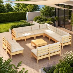 Comfortable 12-Piece Garden Lounge Set for Your Patio