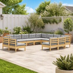 Comfortable and Practical 12-Piece Garden Lounge Set