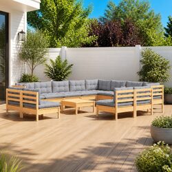 Comfort and Value in a 13-Piece Garden Lounge Set