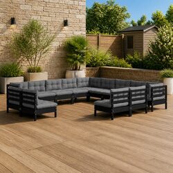 Comfortable 13-Piece Garden Lounge Set for Your Patio