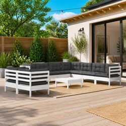 Comfortable 10-Piece Garden Lounge Set for Relaxation