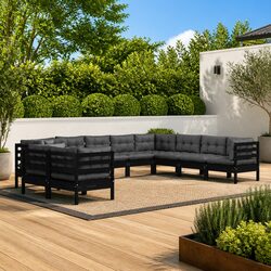 Comfortable and Durable 10-Piece Outdoor Lounge Set