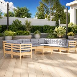 Comfortable 11-Piece Garden Lounge Set for Everyday Use