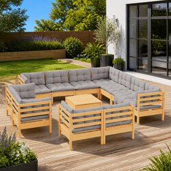 Value-Driven 12 Piece Garden Lounge Set with Comfort