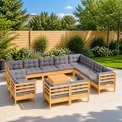 Comfort and Value: 13 Piece Garden Lounge Set