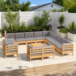 Reliable 14 Piece Garden Lounge Set with Comfort Features
