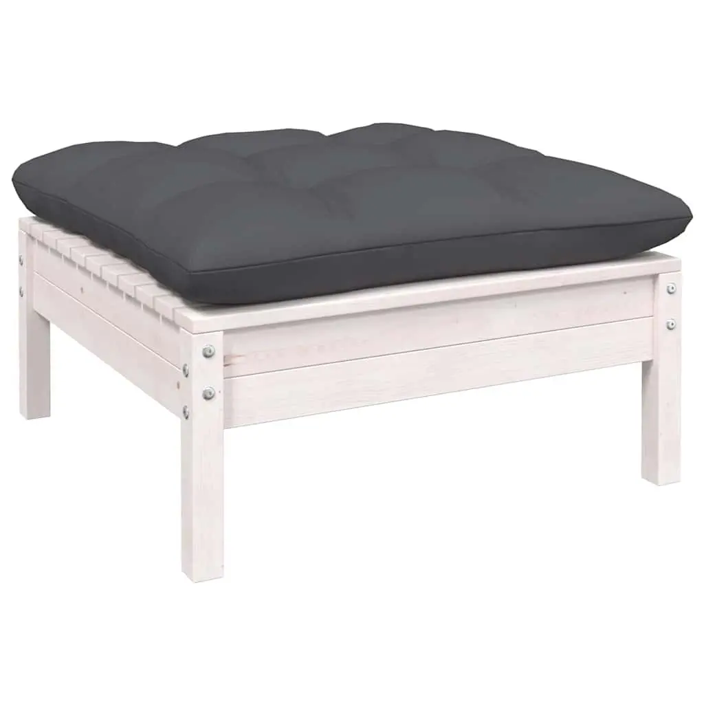 10-Piece White Lounge Set for Outdoor Use