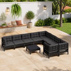 Comfortable and Affordable 10-Piece Garden Lounge Set