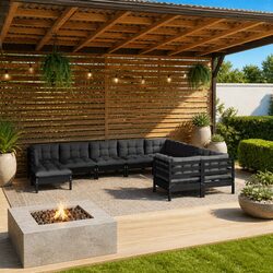 Cozy and Practical 10-Piece Garden Lounge Set for Your Home