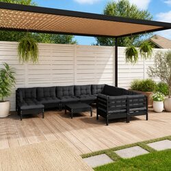 Comfortable and Practical 11 Piece Garden Lounge Set