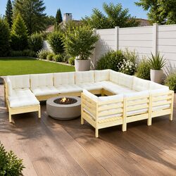 Comfortable and Versatile 11-Piece Lounge Set