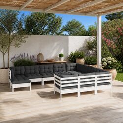 Practical 11 Piece Lounge Set for Your Outdoor Comfort