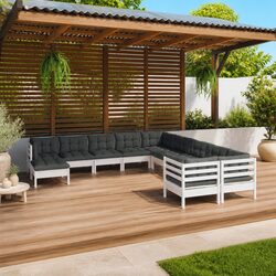 Comfortable and Practical 11-Piece Garden Lounge Set