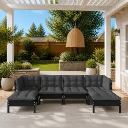Reliable 6-Piece Outdoor Lounge Set with Comfort