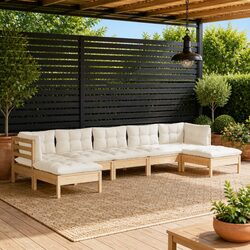 Comfortable 7-Piece Garden Lounge Set with Practicality