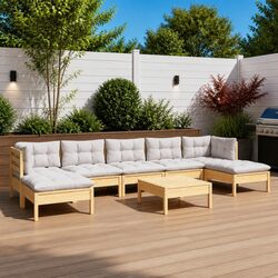 Quality 8 Piece Lounge Set - Comfort Meets Functionality