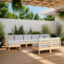 Comfortable 9 Piece Lounge Set for Your Patio