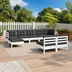 Comfortable and Durable 9 Piece Garden Lounge Set