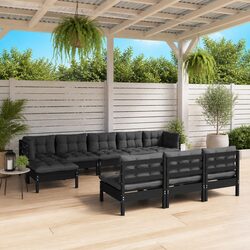 Comfortable and Practical 10-Piece Garden Lounge Set