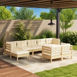 Comfortable and Durable 9 Piece Garden Lounge Set
