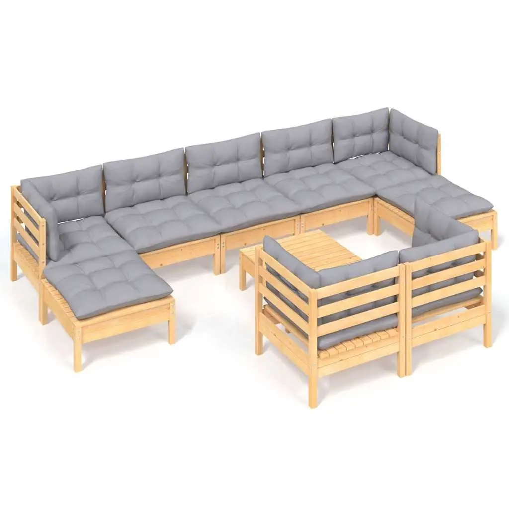10 Piece Lounge Set for Outdoors