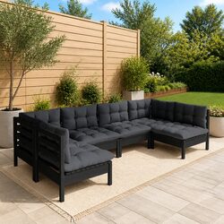 Comfortable and Practical 6-Piece Garden Lounge Set