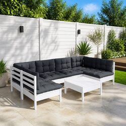 Reliable and Comfortable 7 Piece Garden Lounge Set