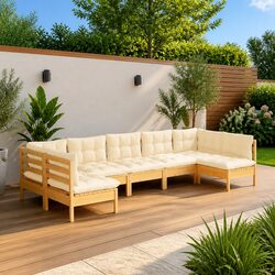 Comfort Meets Value in This 7-Piece Garden Lounge Set