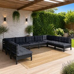 Quality and Value in a 9 Piece Garden Lounge Set