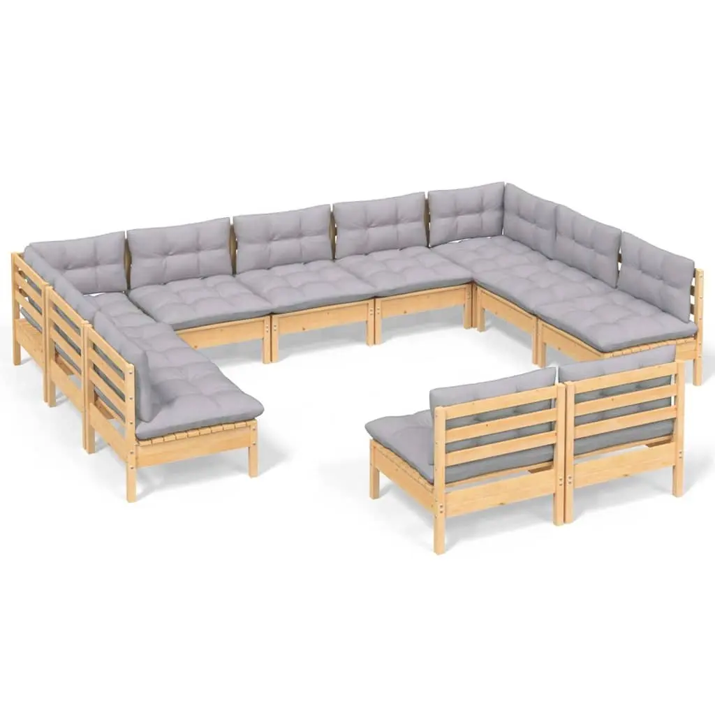 11-Piece Garden Lounge Set with Comfort in Mind