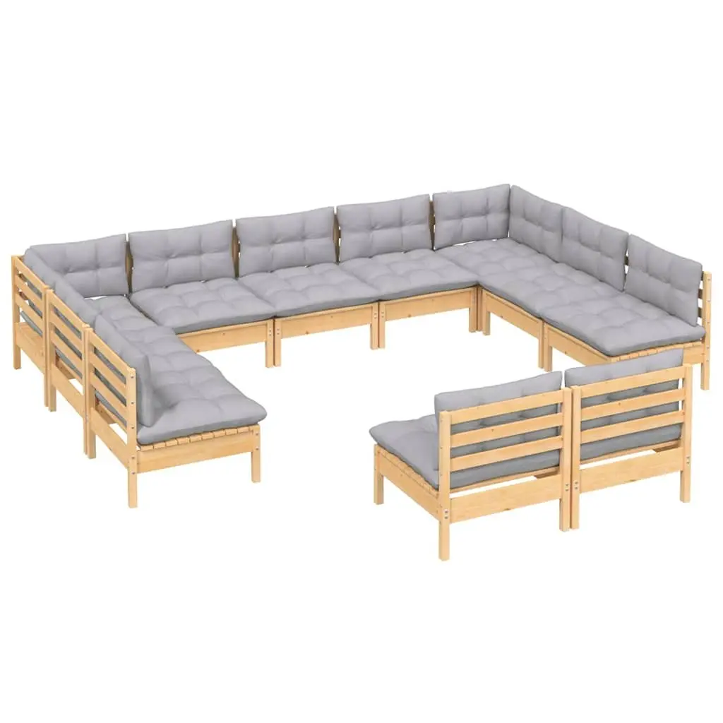 11-Piece Garden Lounge Set with Comfort in Mind