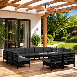 Comfortable and Durable 11 Piece Garden Lounge Set