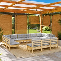 Comfortable 13 Piece Garden Lounge Set with Great Value